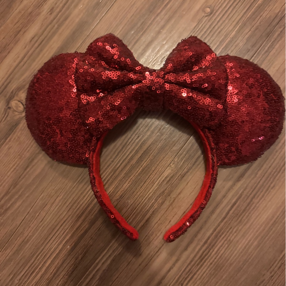 Red sequin Mickey ears